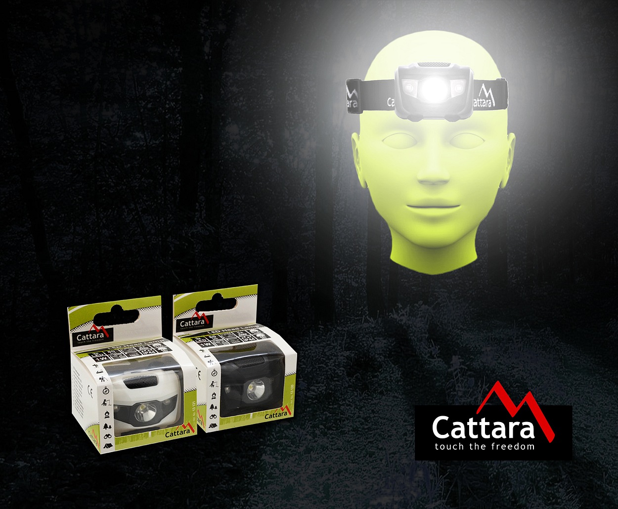 LED čelovka Cattara 80lm