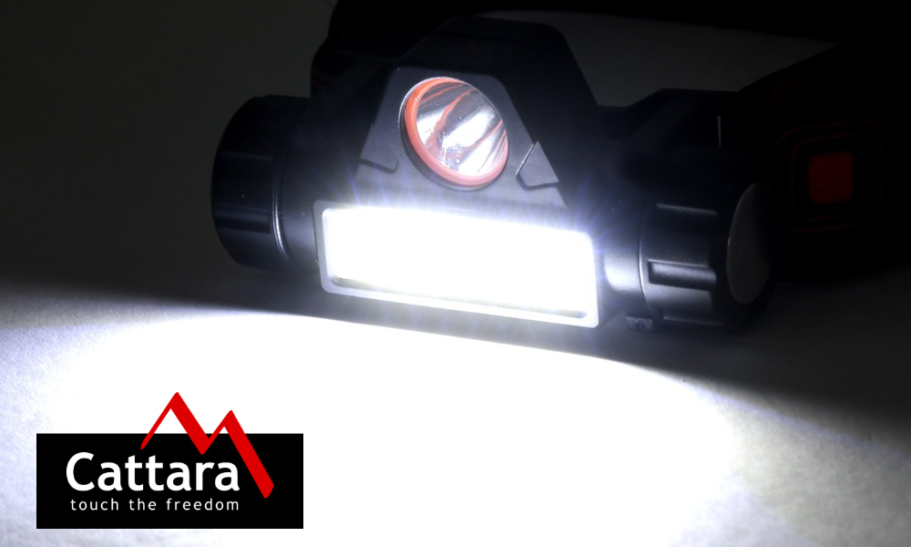 LED čelovka Cattara 120lm nabíjecí