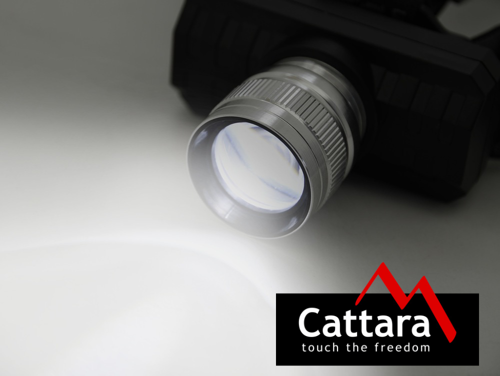LED čelovka Cattara SCORPION 90lm ZOOM nabíjecí