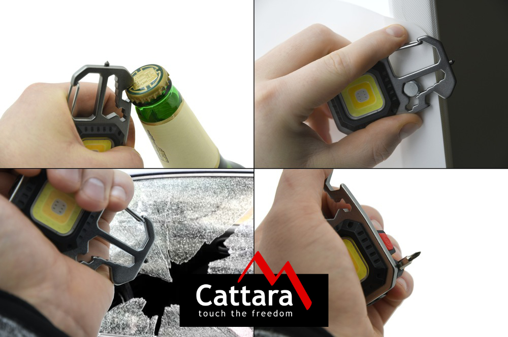 Multifunkčné svietidlo Cattara Multi Tripod s otváračom a stojanom