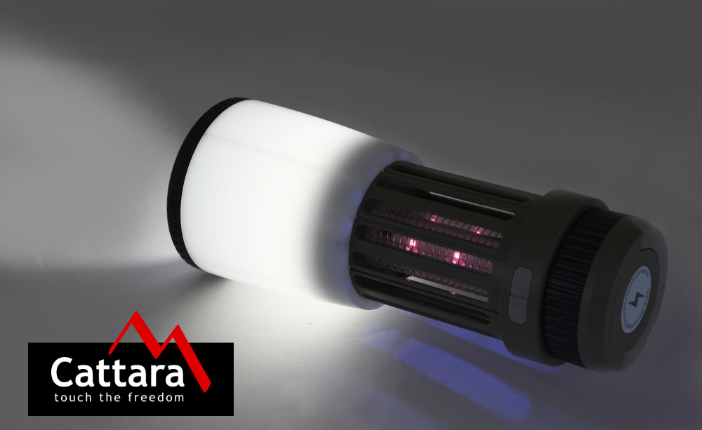 LED svítilna Cattara Plum s lapačem hmyzu