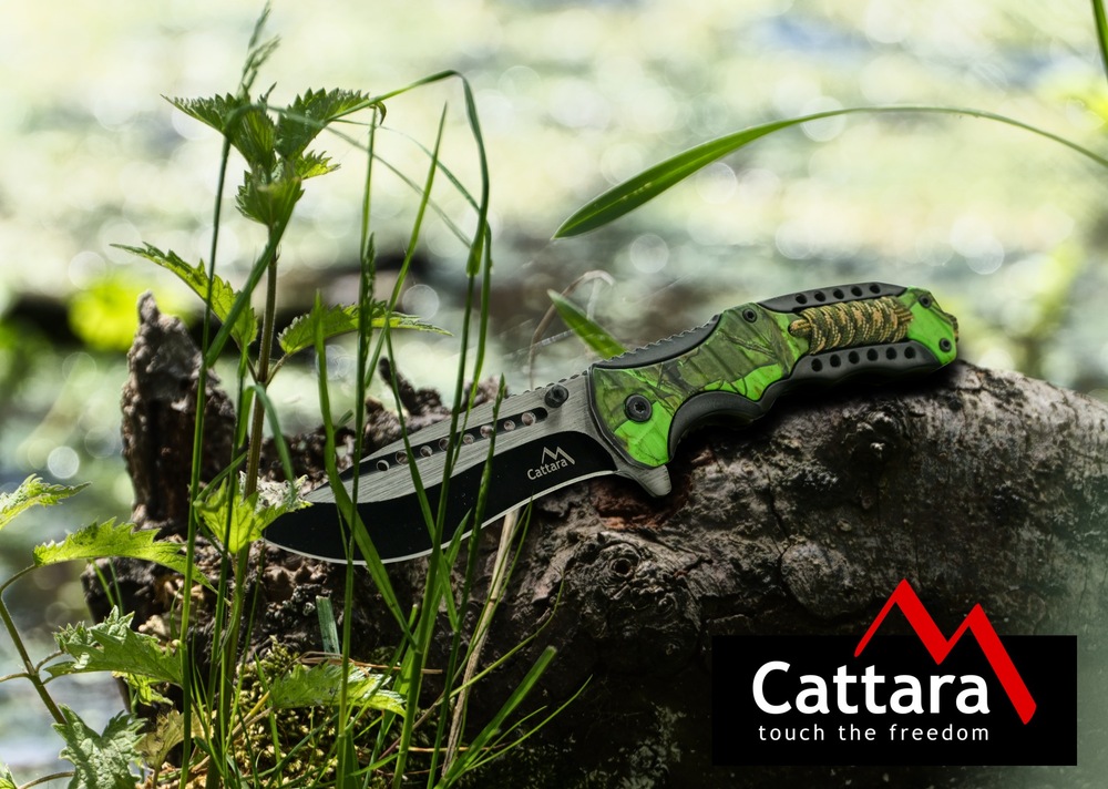 Zatvárací nôž Cattara Jungle s poistkou