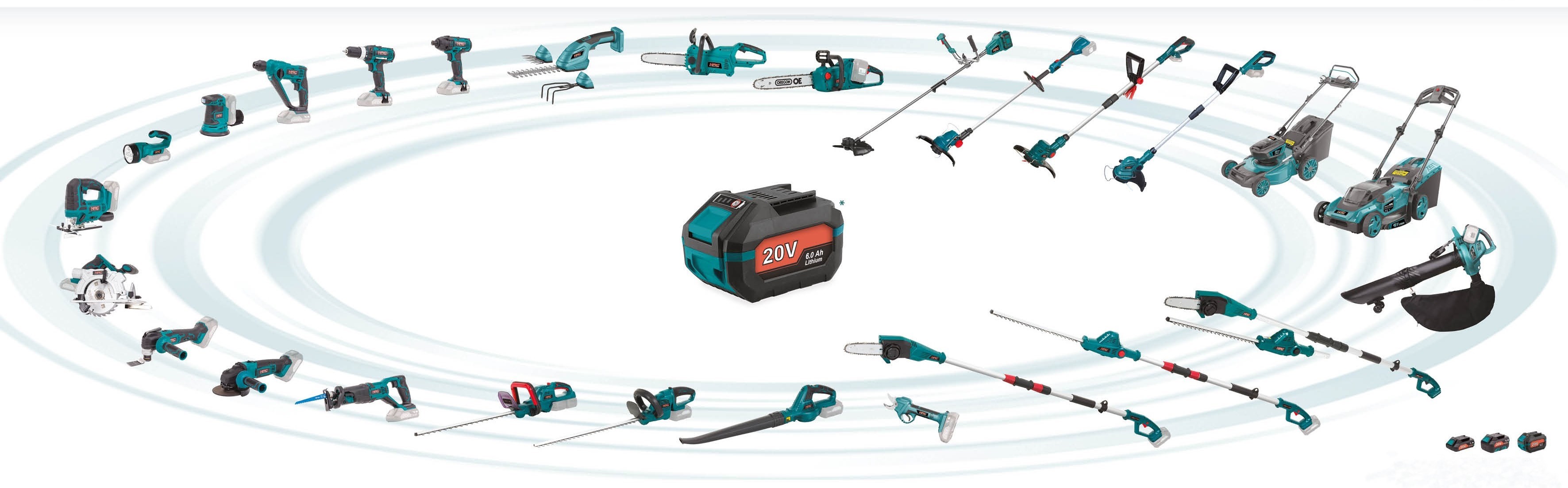 Nůžky NAC TA-BL-LI-20V a řada AKUMULTISYSTEM 20V