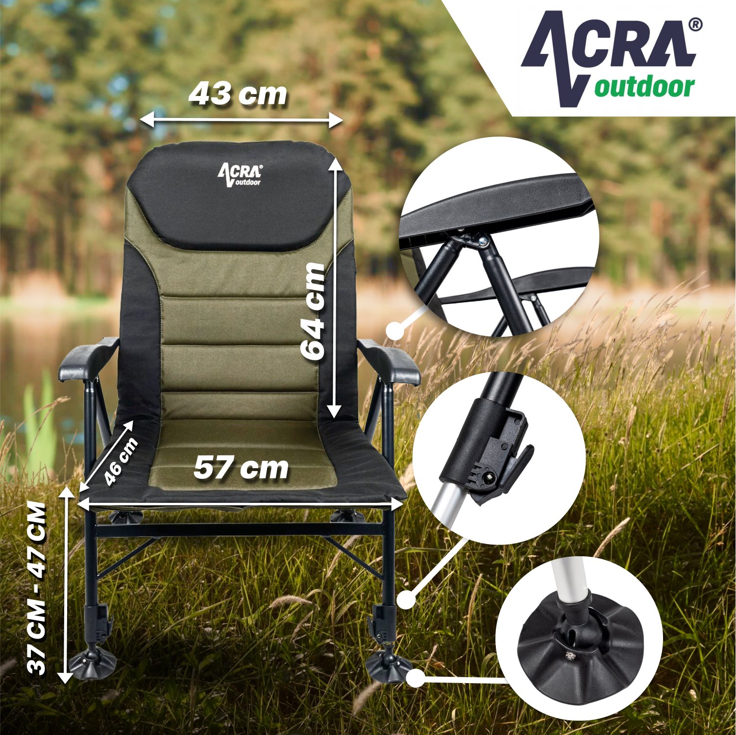 Židle Acra Outdoor Comfort