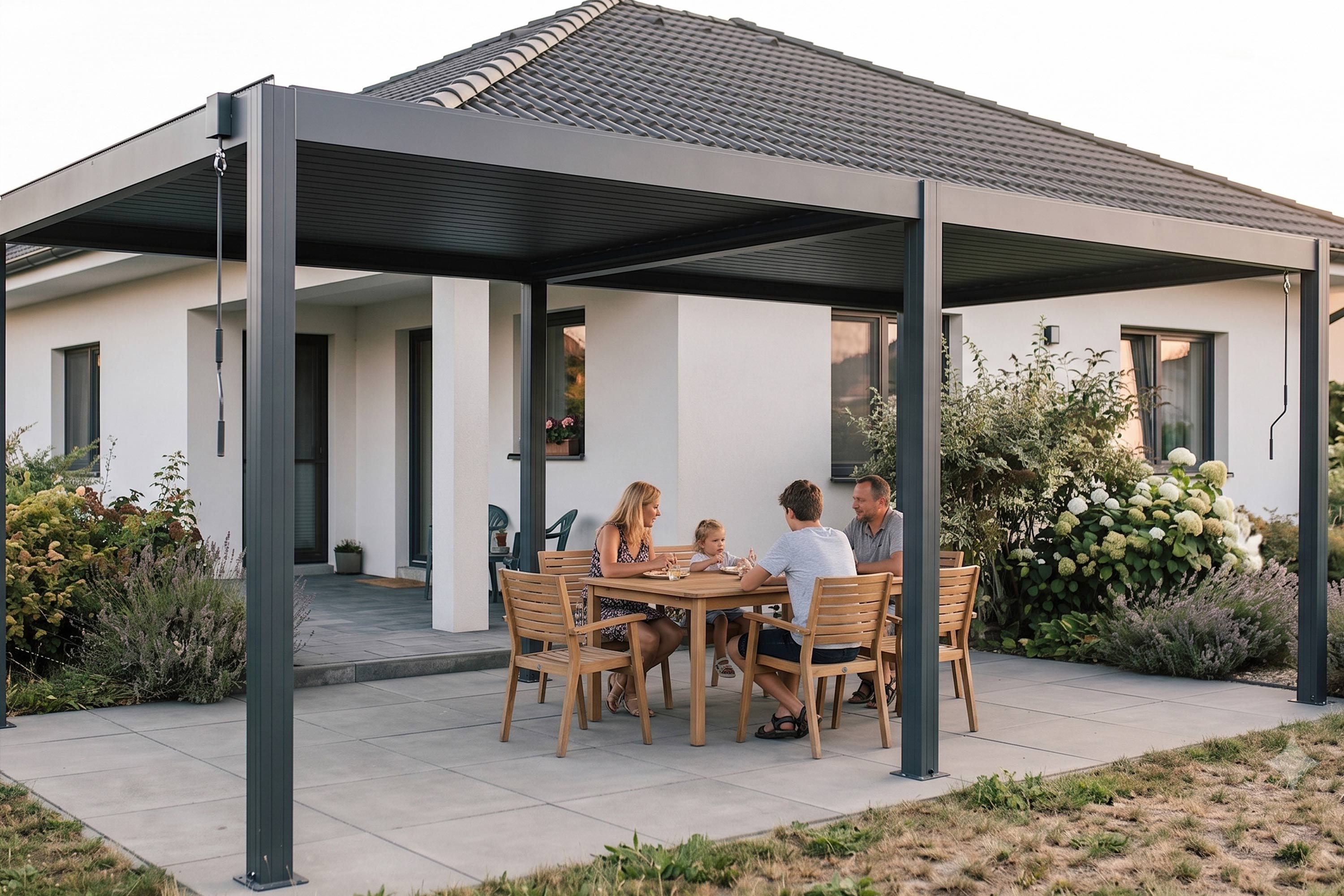 Bioklimatická pergola G21 Austin Premium 4x4 m