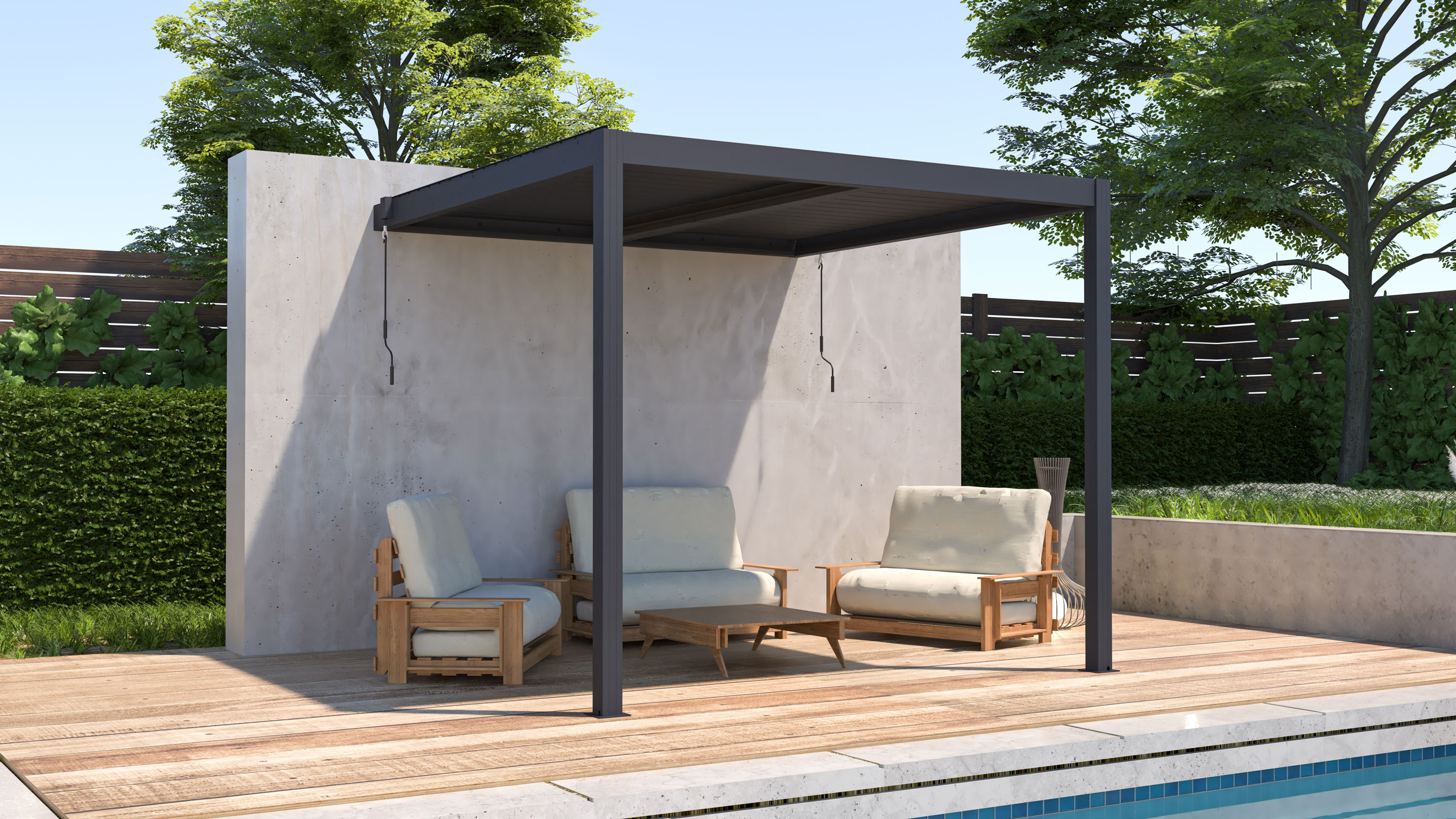Bioklimatick� pergola G21 Trenton 3x3 m