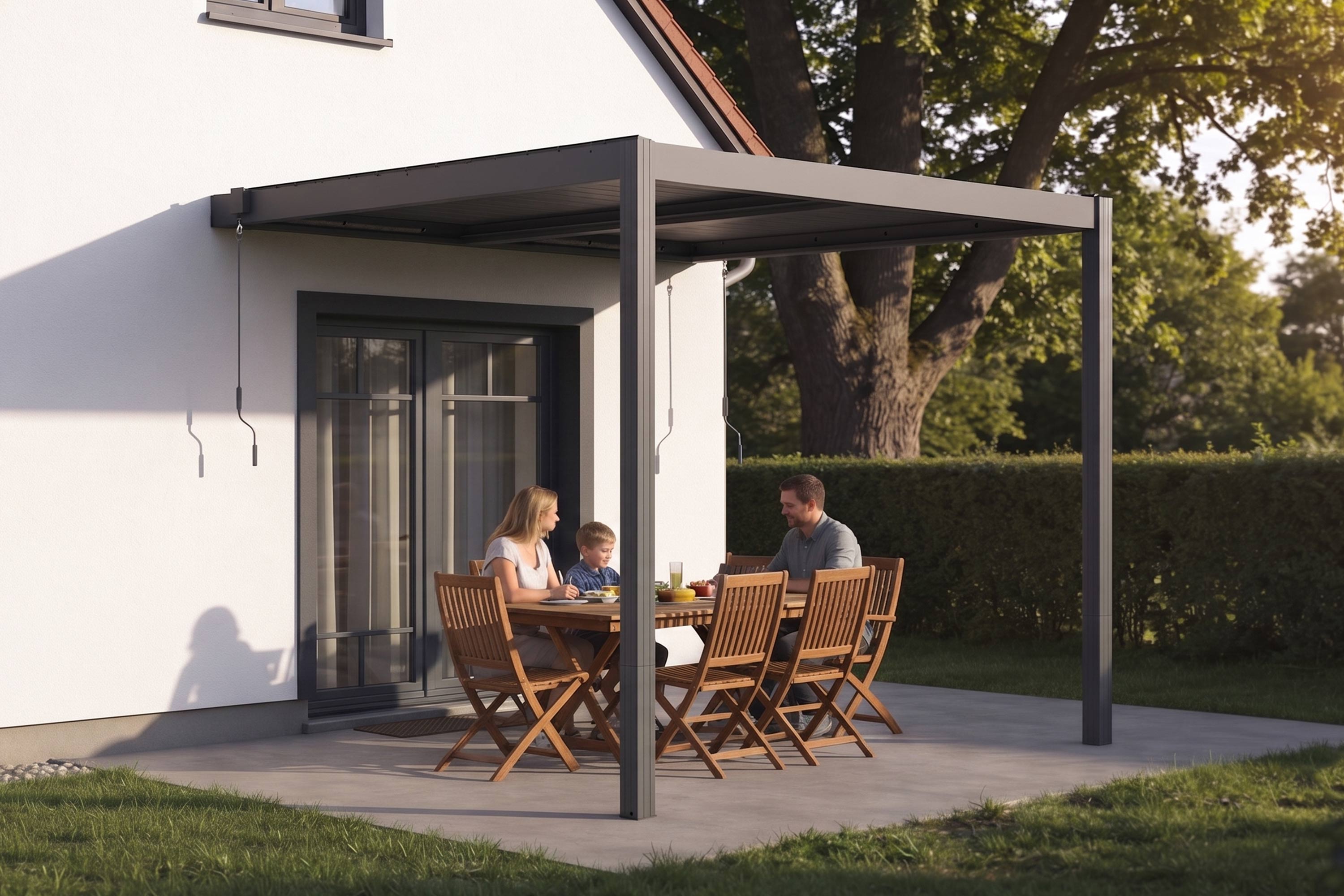 Bioklimatická pergola G21 Trenton 3x3 m