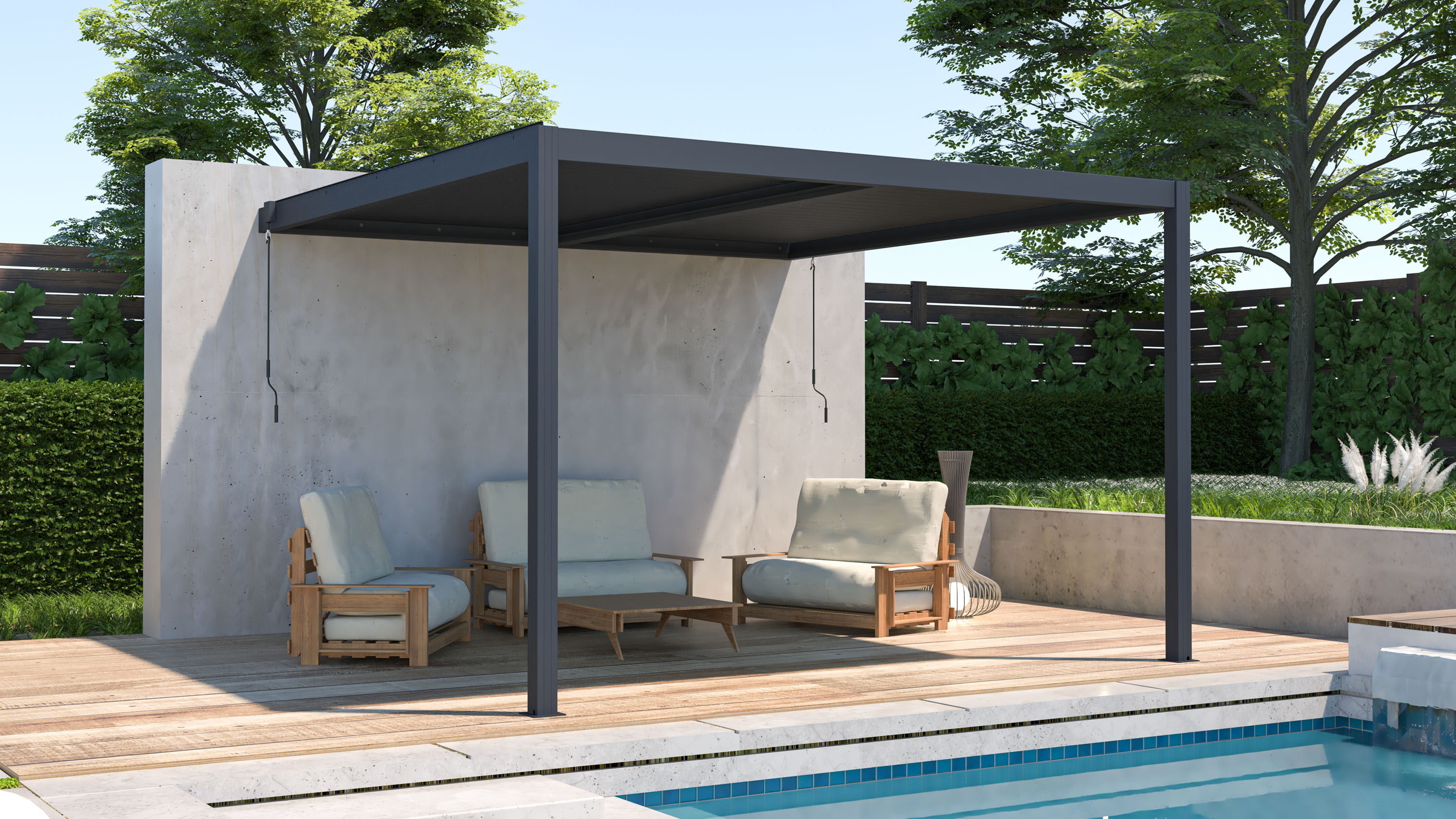 Bioklimatick� pergola G21 Trenton 4x4 m