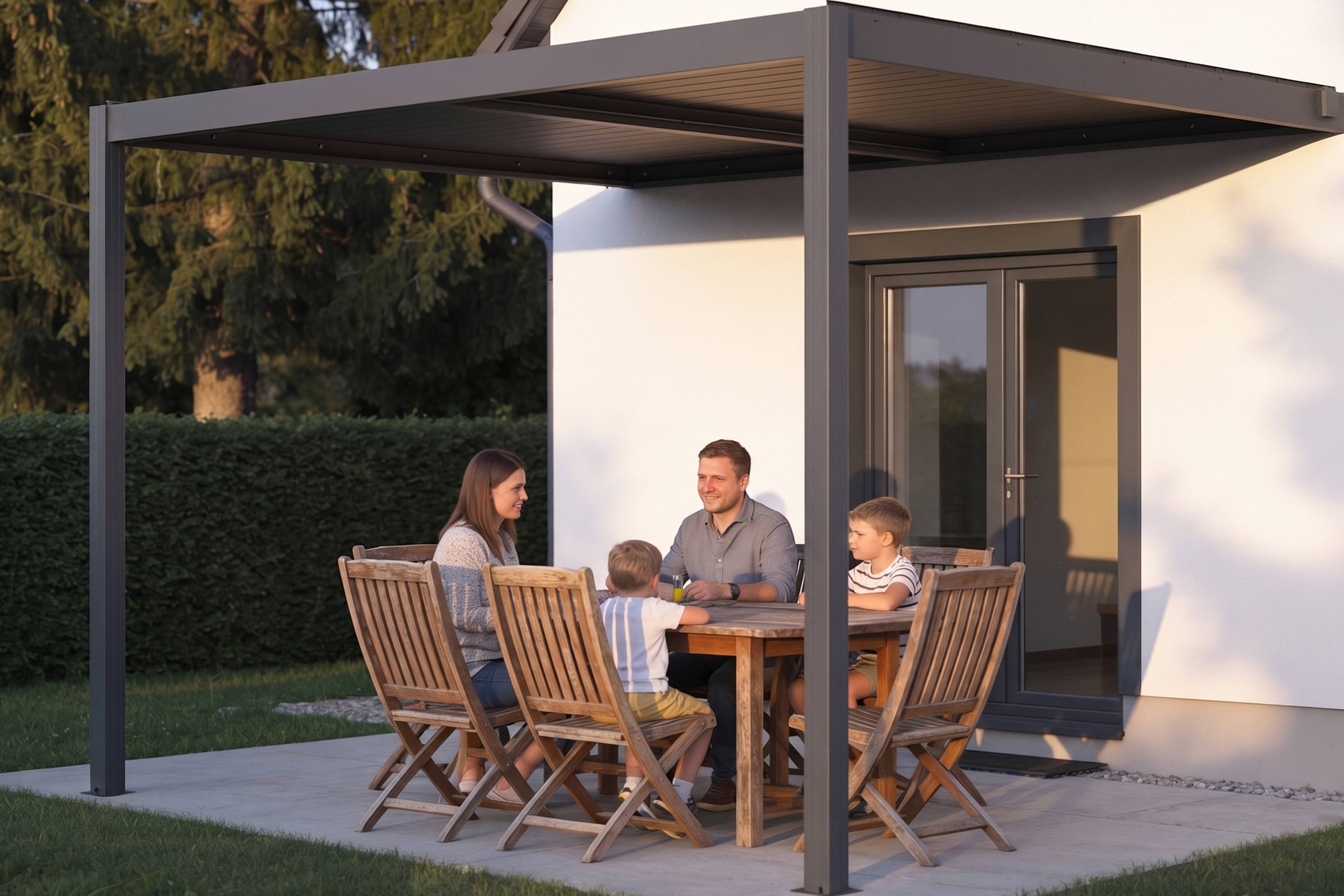 Bioklimatická pergola G21 Trenton 4x4 m