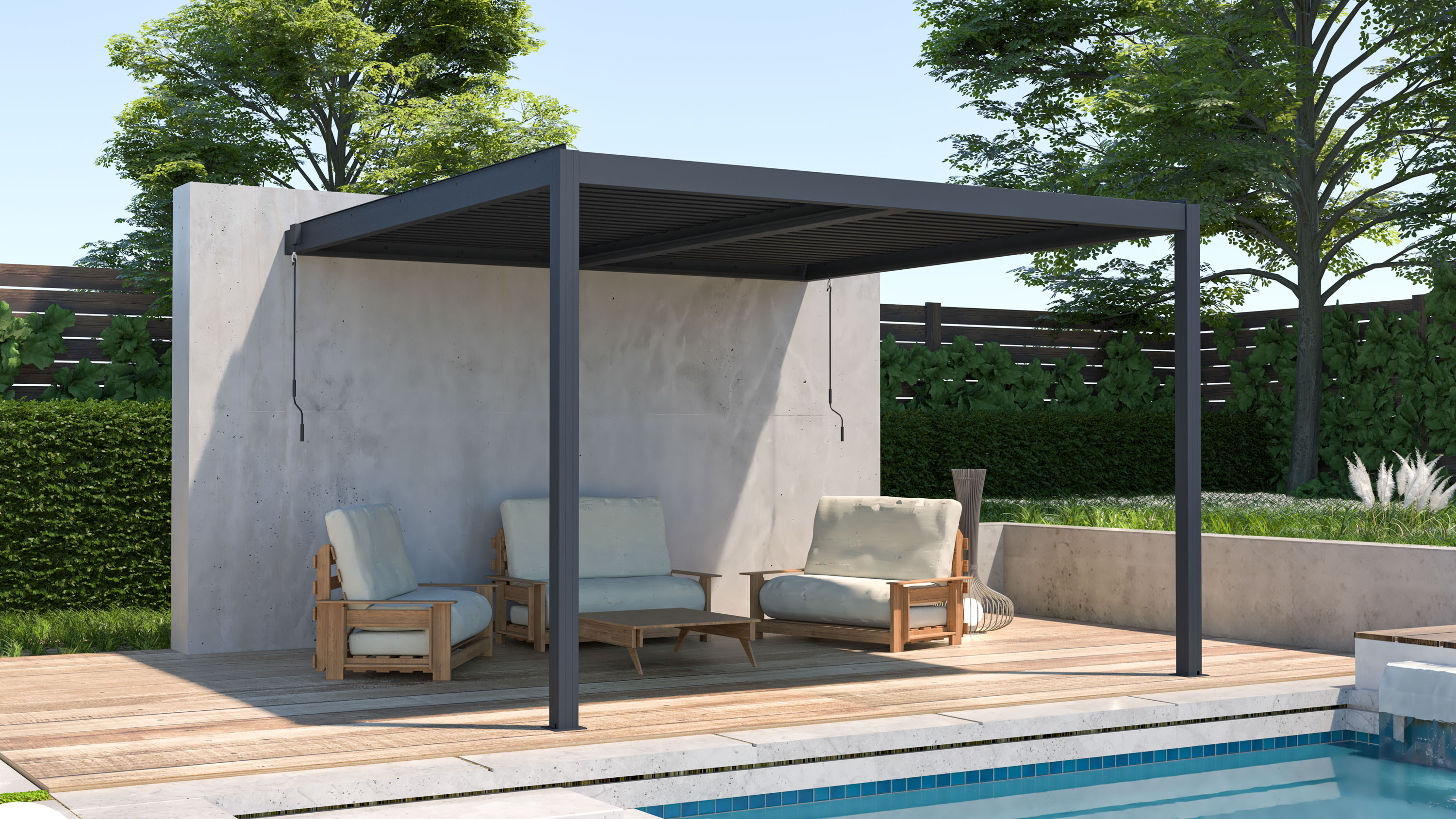 Bioklimatick� pergola G21 Trenton Premium 4x4 m