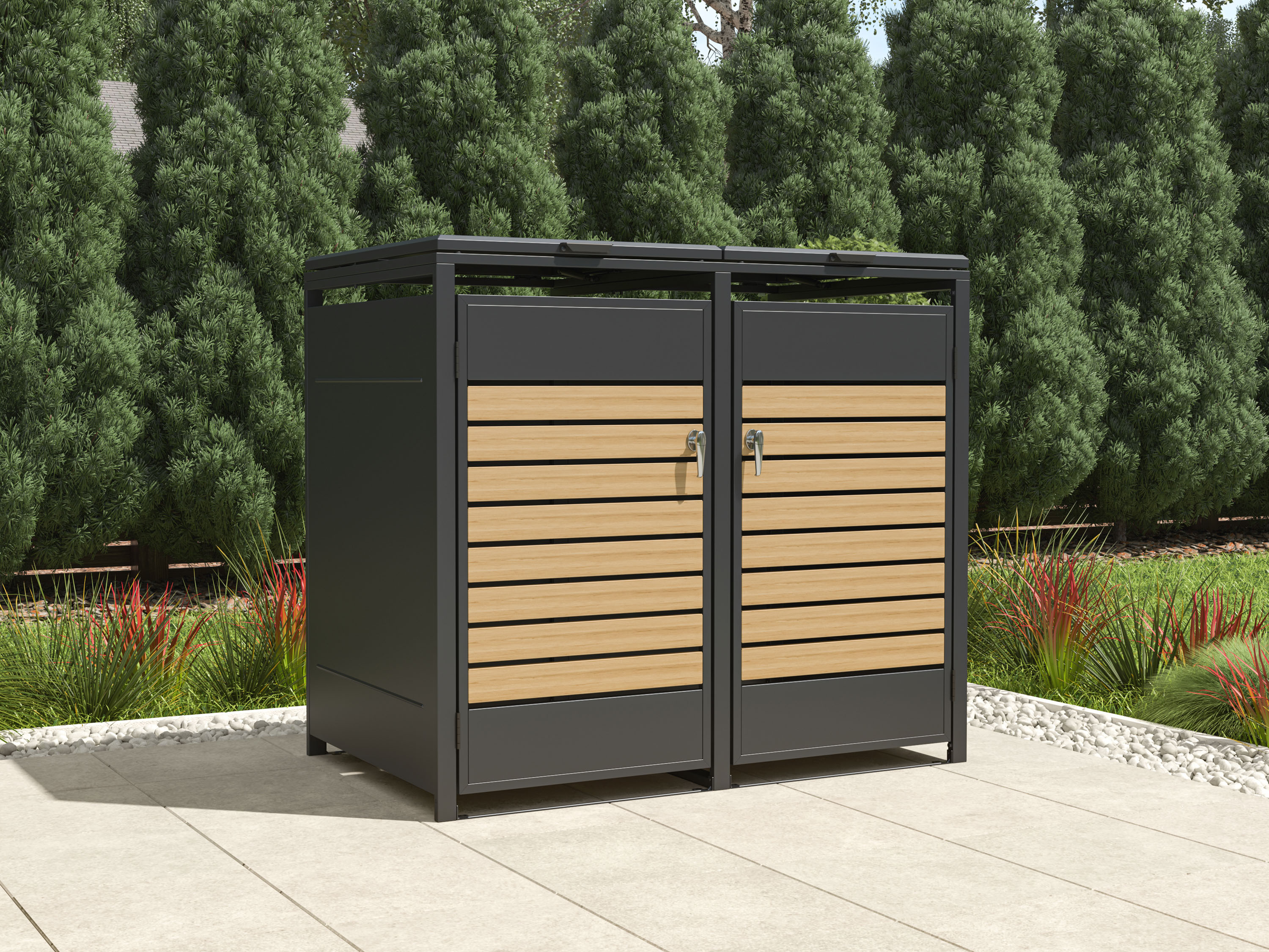 Přístřešek na popelnice G21 132x117x80 cm