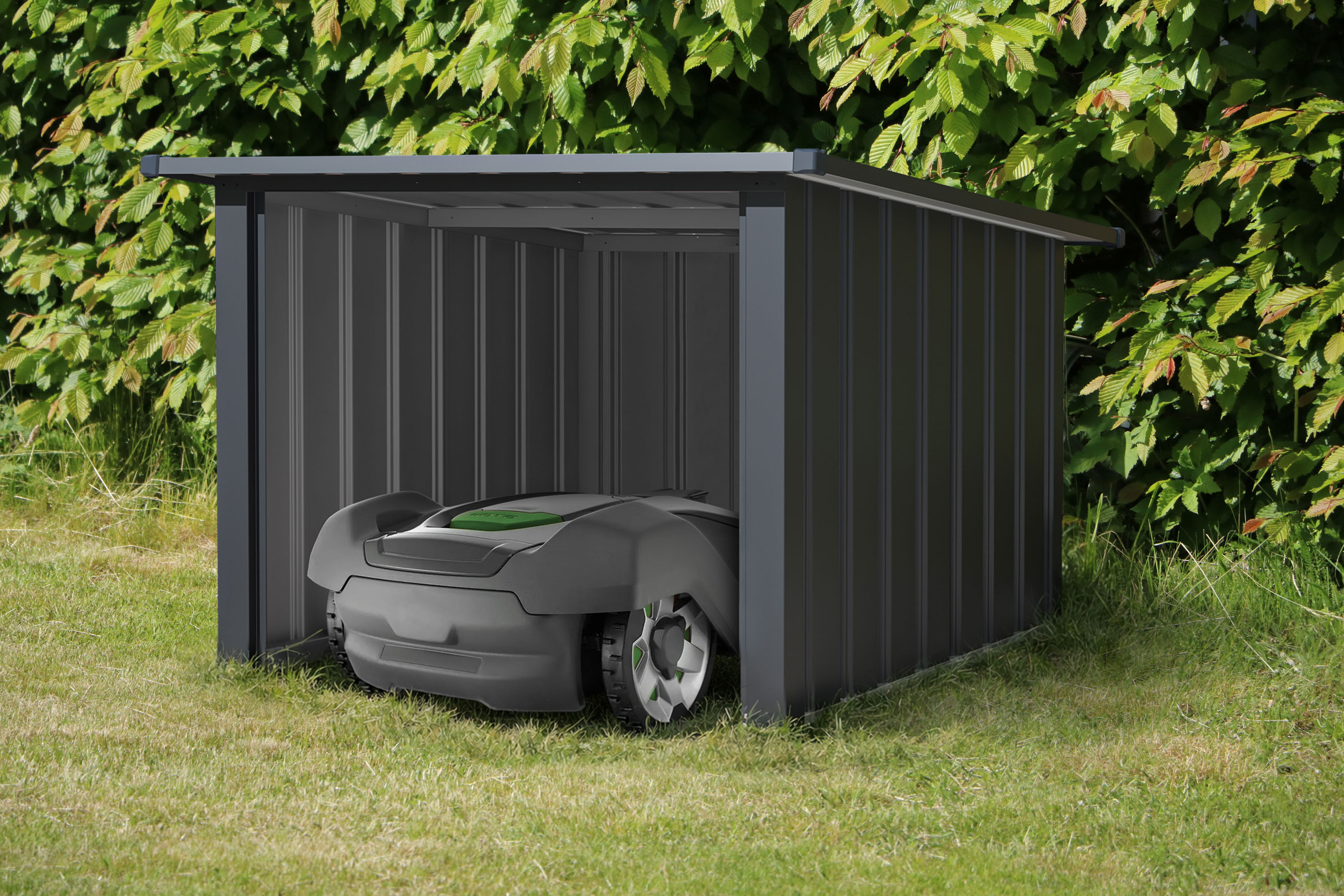 Garáž pro robotickou sekačku G21