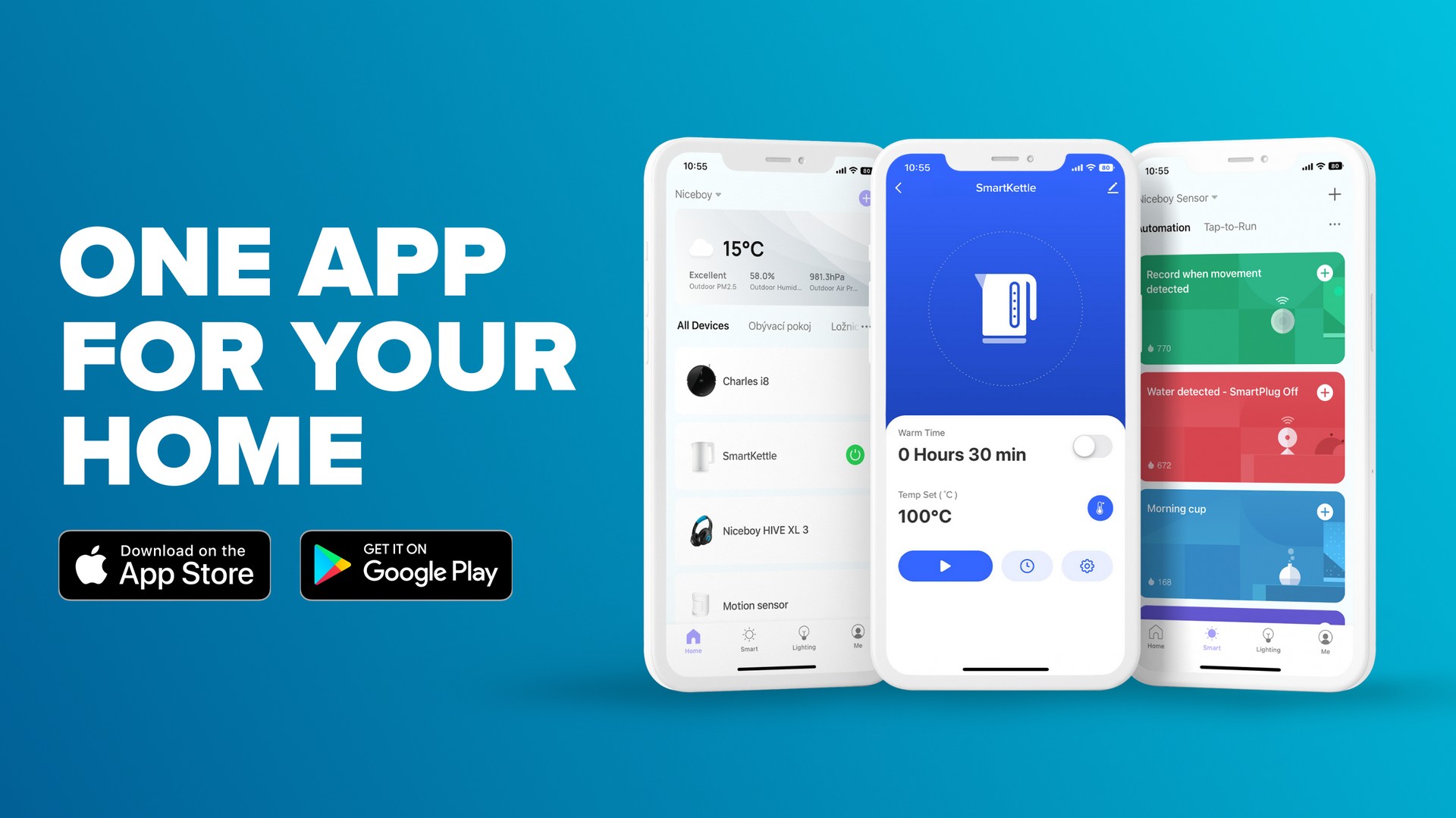 Rychlovarná konvice Niceboy ION SmartKettle 1,7 l bílá