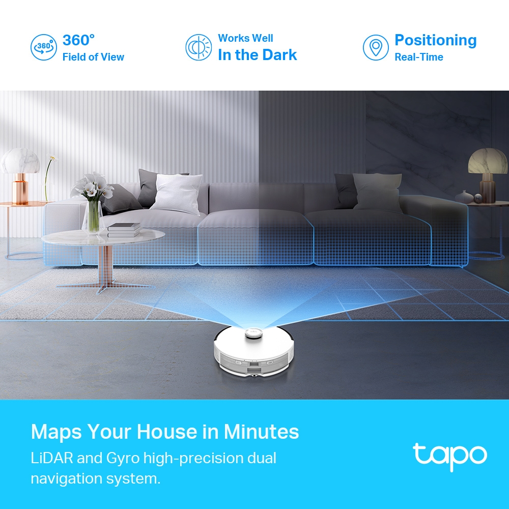 Vysavač TP-Link Tapo RV30 Plus dokonale zmapuje váš domov