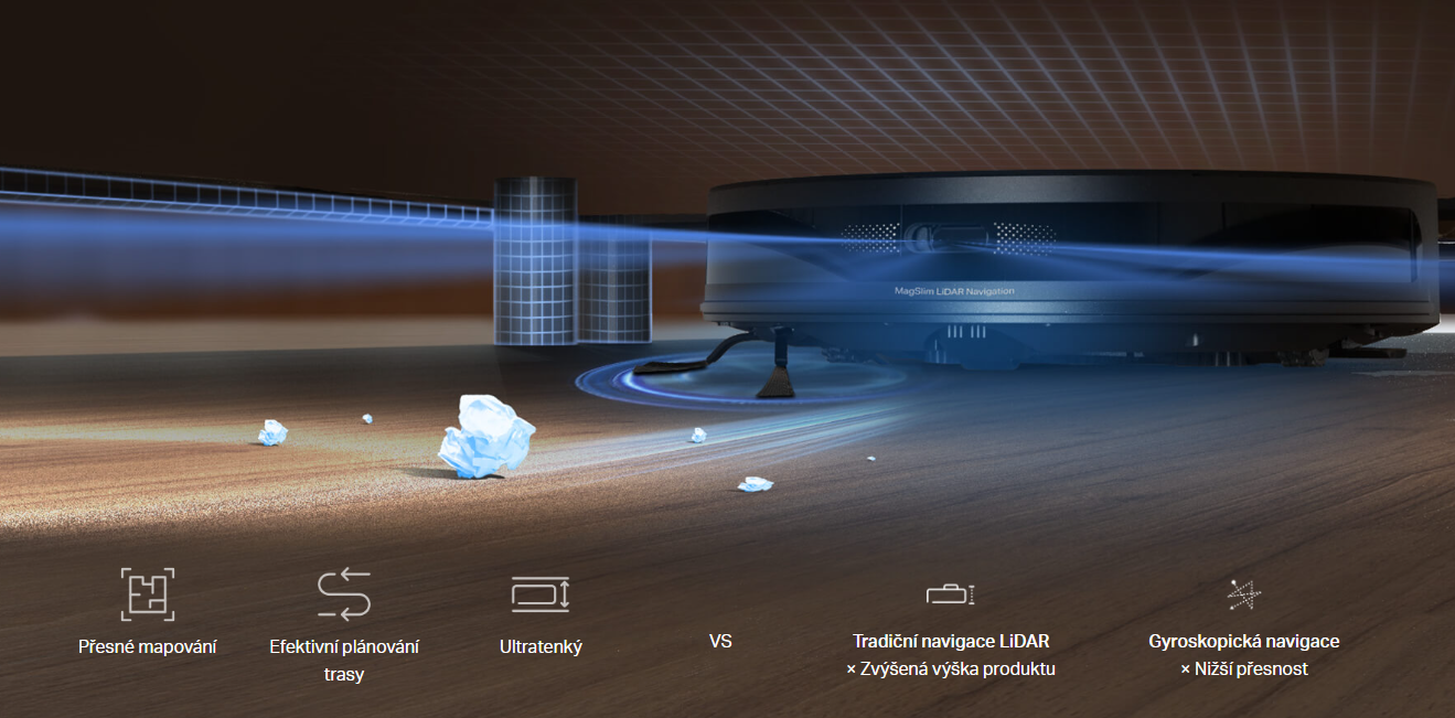 Vysavač TP-Link Tapo RV20 Max s chytrými funkcemi