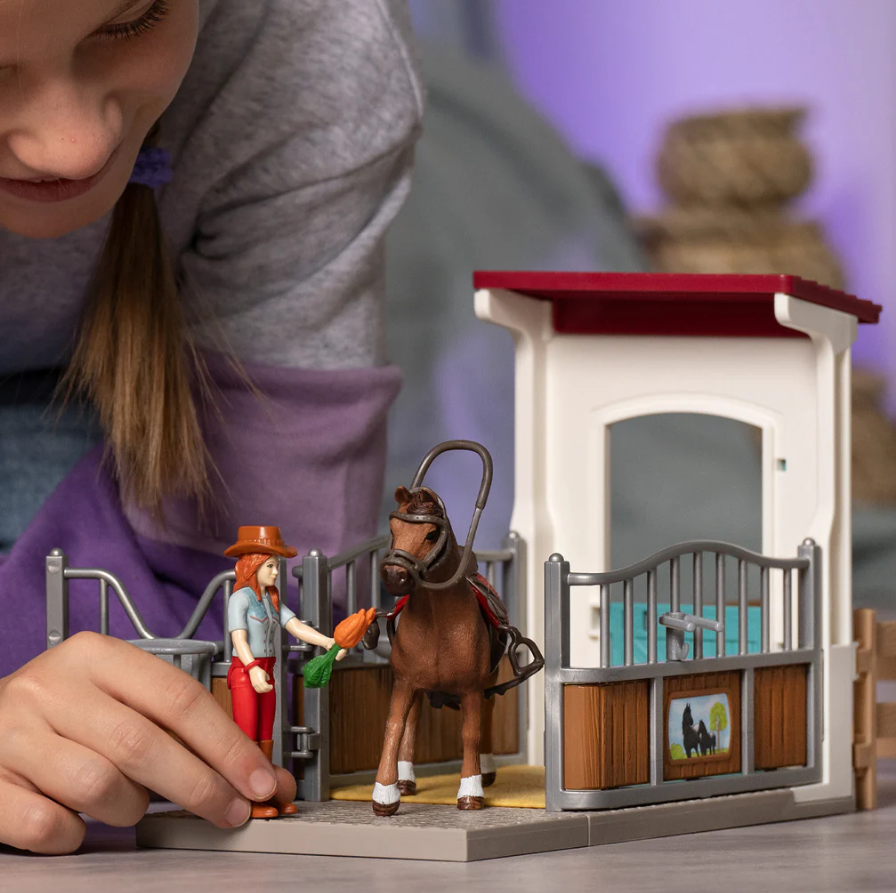 Hračka Schleich Horse Club Box pro koně Hannah a Cayenne