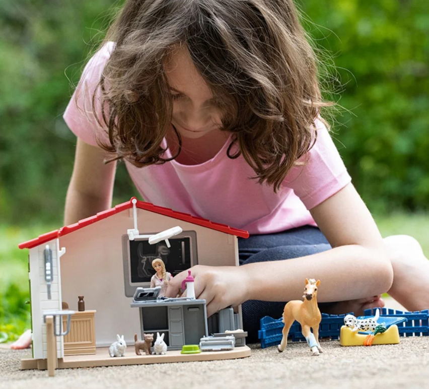 Hračka Schleich Veterinární ordinace pro domácí zvířata