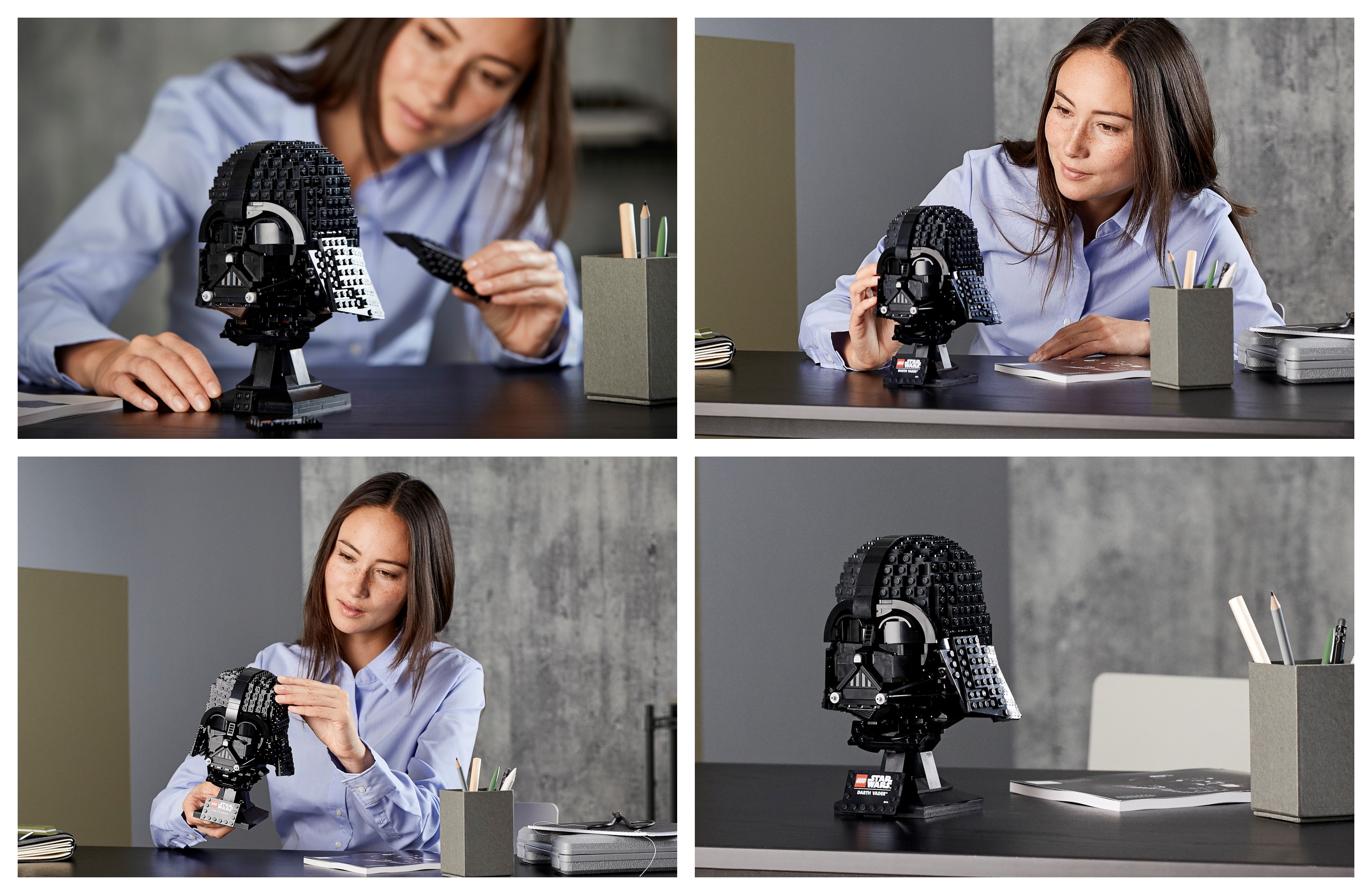 Výstavní model stavebnice LEGO Star Wars Darth Vader Helmet (75304)je určený pro dospělé fanoušky Hvězdných válek, skládá se z 834 dílků a vychází ze skutečné filmové rekvizity.
