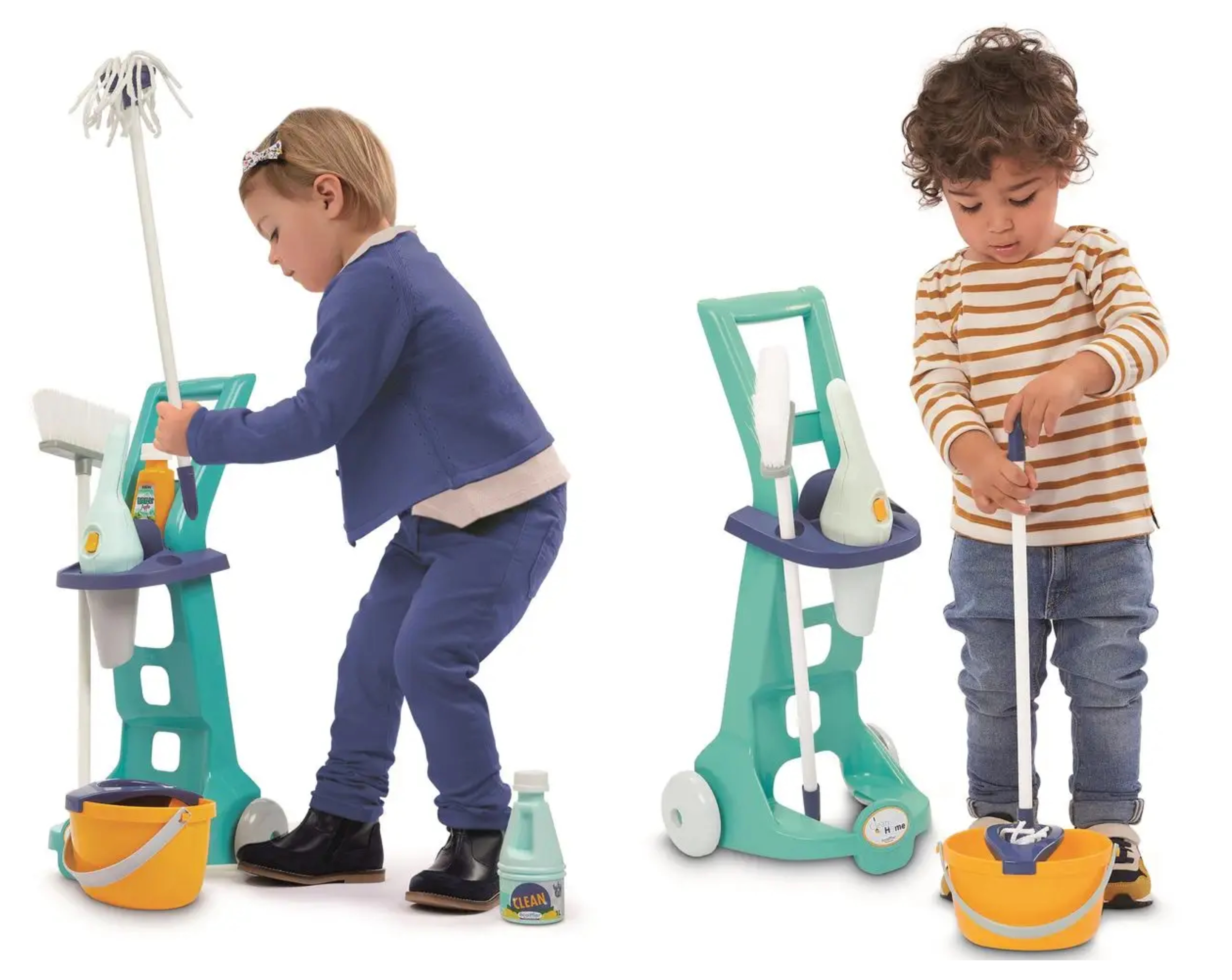 Dětský úklidový set Ecoiffier E 2769 představuje perfektní hračku pro děti od 3 let, která motivuje kluky i holky k domácím pracím.