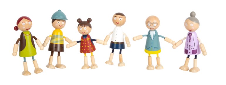 Figurky rodiny od značky Small Foot do domečku pro panenky