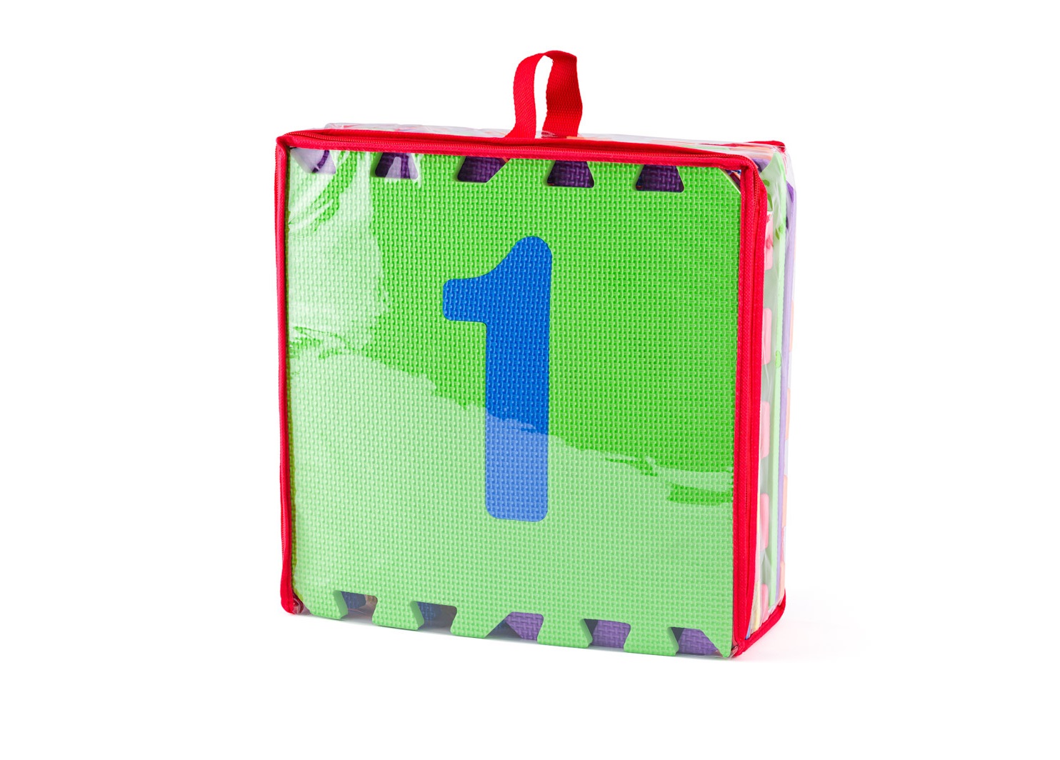 Součástí dodávky je zeleno-červená taška s poutkem a s uzavíráním na zip, kterou využijete pro uskladnění i přenášení puzzlí Plastica 105591629 z místa na místo.