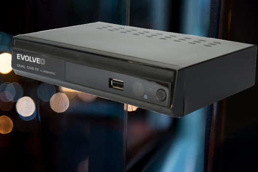 DVB-T2 prijímač Evolveo Gamma T2 DT-4060 ponúka funkciu PVR nahrávanie na USB zariadenia.