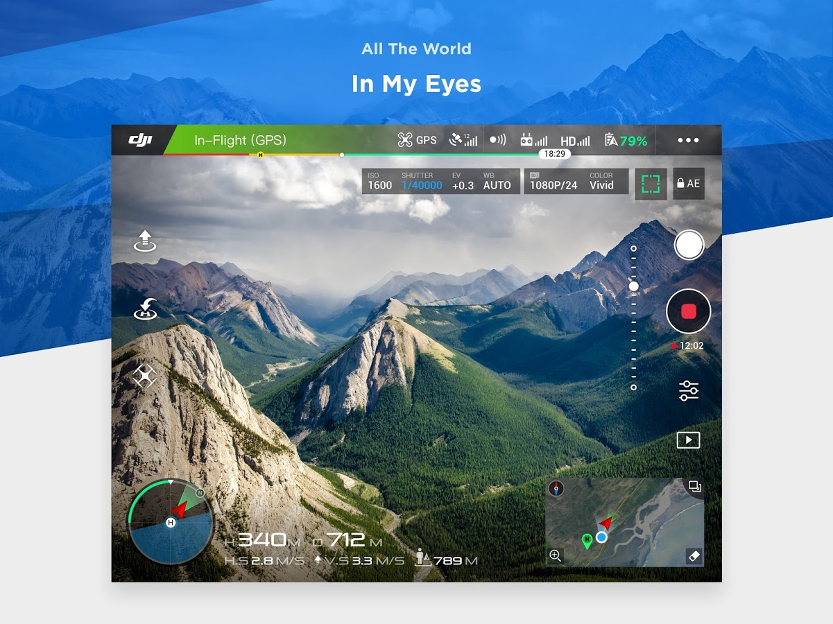 Monitor DJI CrystalSky Ultra-Brightness podporuje vzdálenou správou přes mobilní aplikaci DJI GO 4, která uživatelům nabízí maximální kontrolu nad letem, nastavením i záběrem dronu DJI Matrice, Inspire 1 / 2 a Phantom 3 / 4.