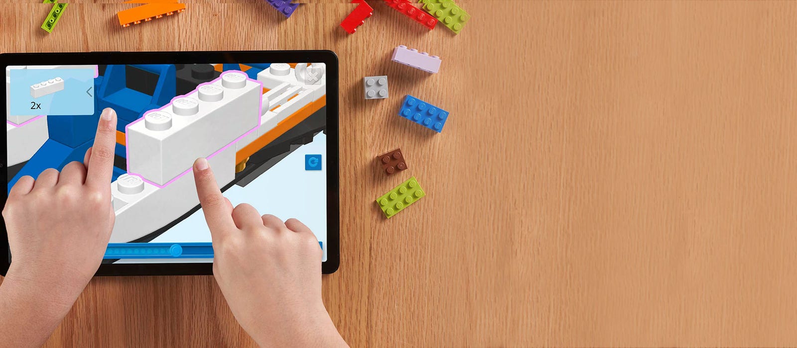 Stavebnice LEGO Disney Anna and Olaf's Castle Fun (43204) podporuje mobilní aplikaci LEGO Návody na stavění, která nabízí pokročilou funkci Instructions PLUS s 3D modely.