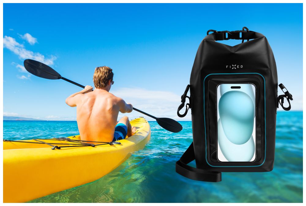 Lodní vak FIXED Float Bag s kapsou pro mobilní telefon