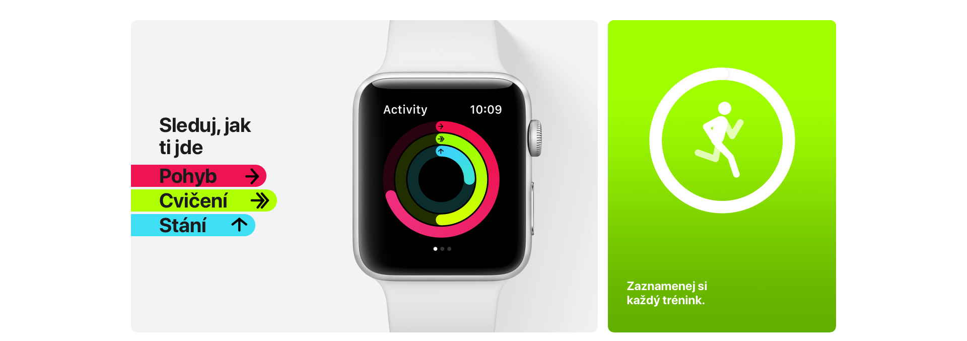 Sleduj, ako ti ide pohyb a cvičenie s Apple Watch 3