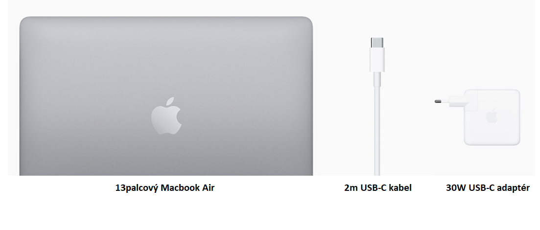 Obsah balení MacBook Air (2020)