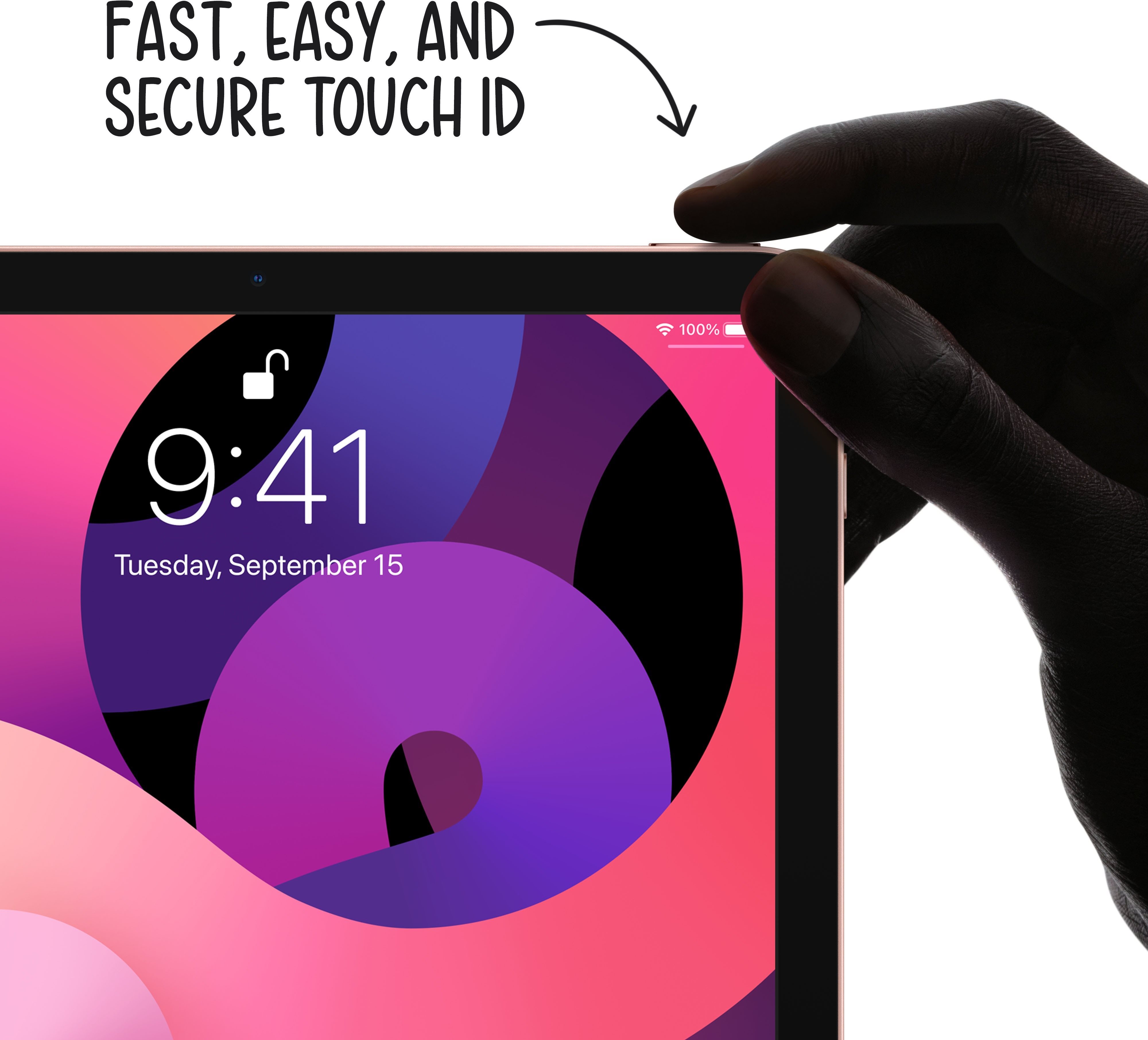 Touch ID chrání váš iPad Air před cizím vniknutím