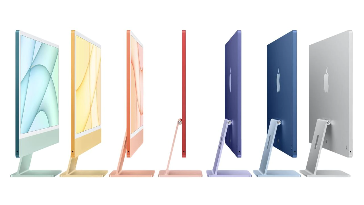 Barevné varianty Apple iMac (2021)