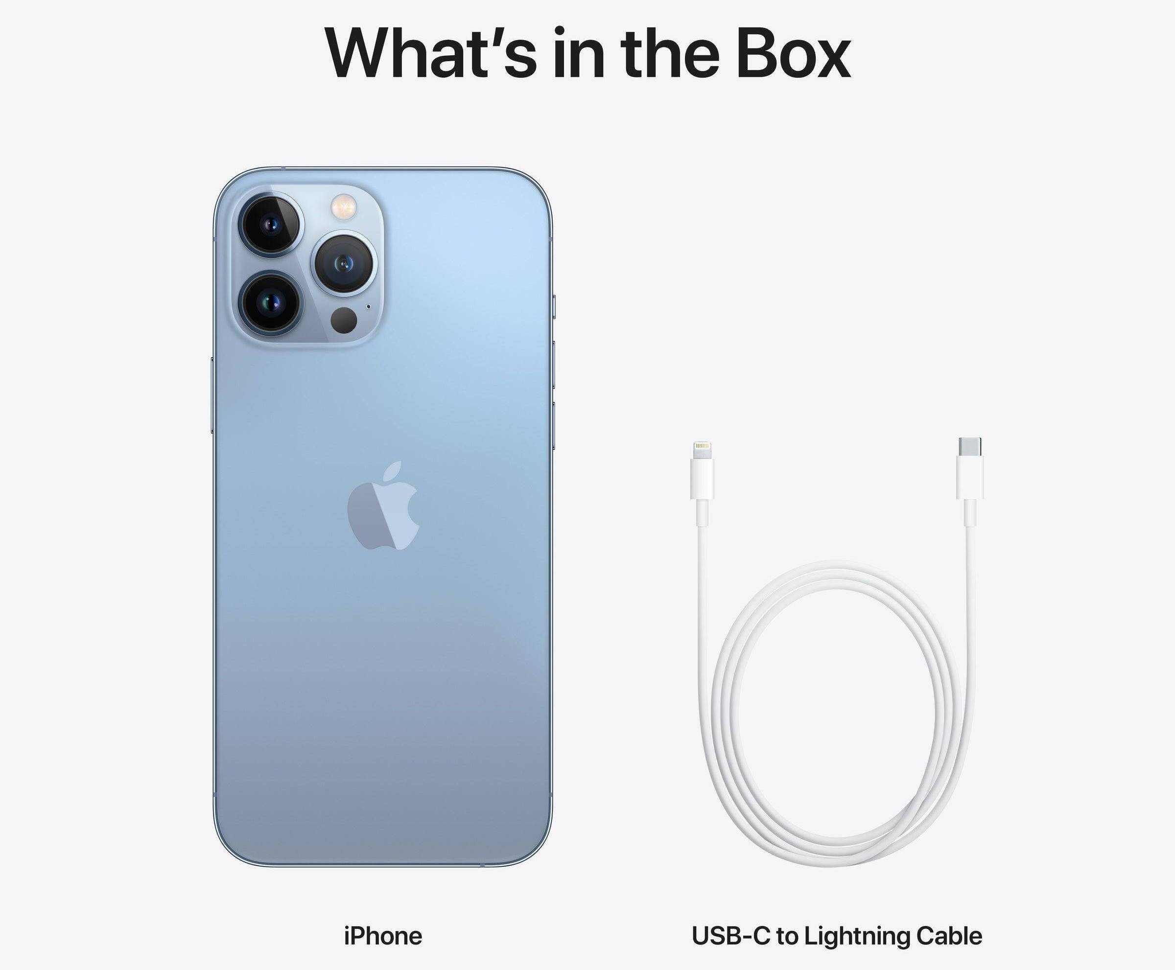 Súčasťou balenia je iba Apple iPhone 13 Pro Max a rýchlonabíjací USB? C/Lightning kábel = vysoká úspora emisií spoločnosti Apple