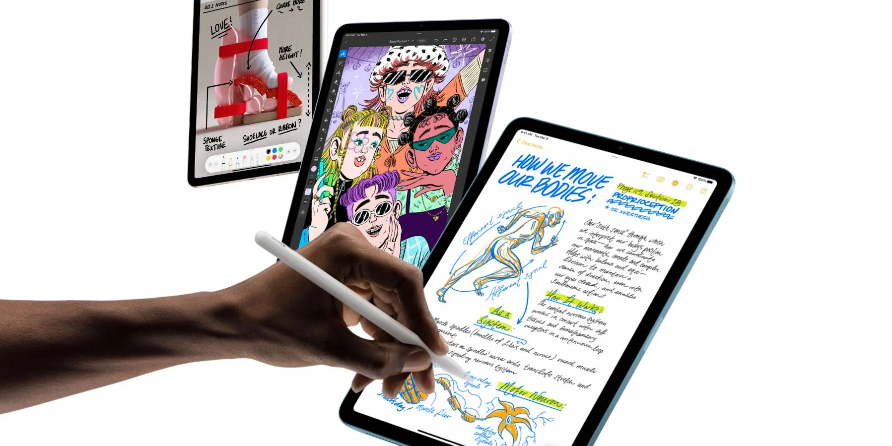 S Apple Pencilom 2 si zo svojho iPadu Air 5 urobíte poznámkový blok, plátno alebo čokoľvek iné, čo si dokážete predstaviť.