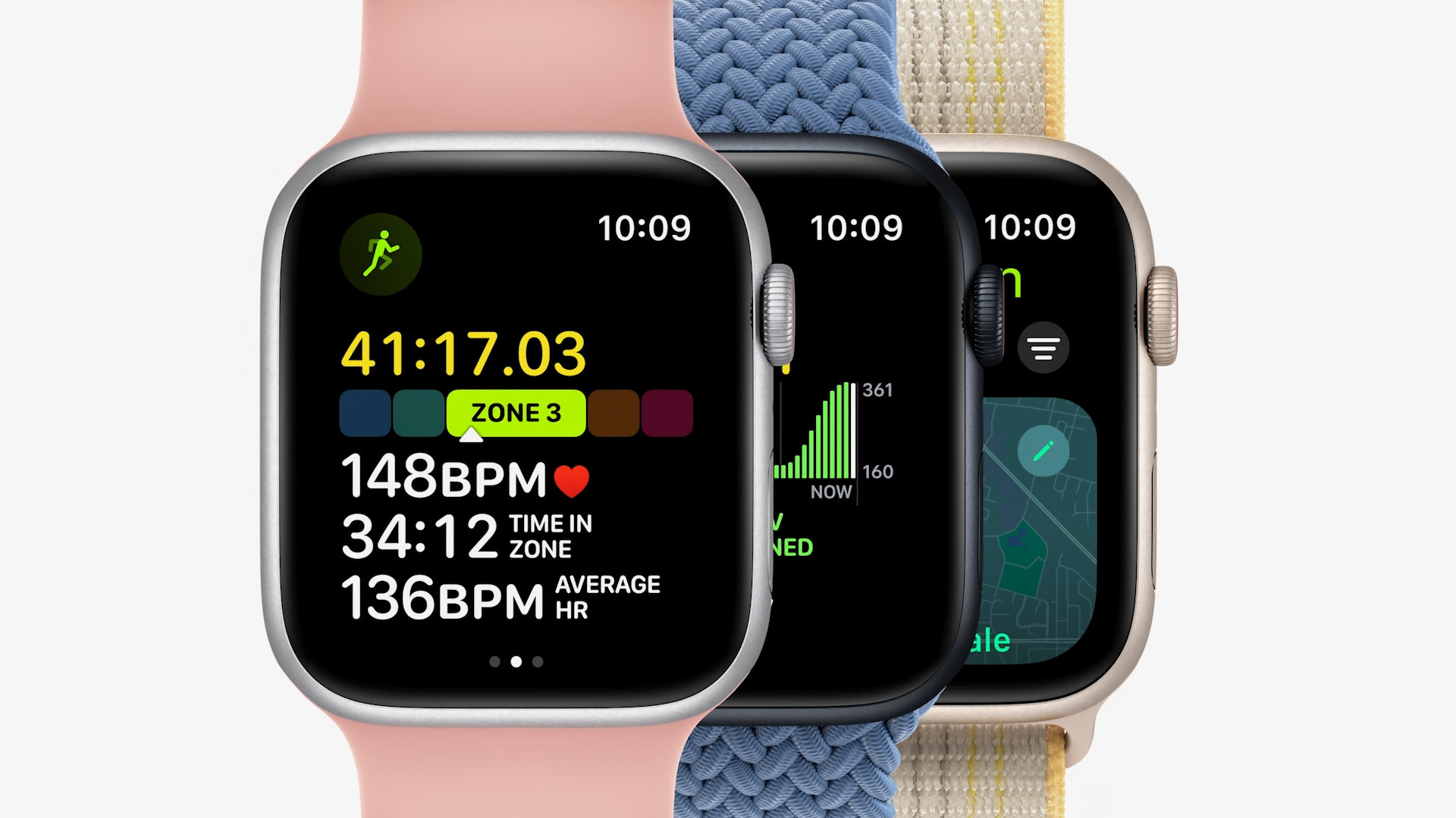 Chytré hodinky Apple Watch SE2 sú vhodné na monitoring športových a outdoorových aktivít všetkého druhu – behanie, joga, plávanie, jazda na bicykli, vysoko intenzívny intervalový tréning (HIIT) alebo tanec.
