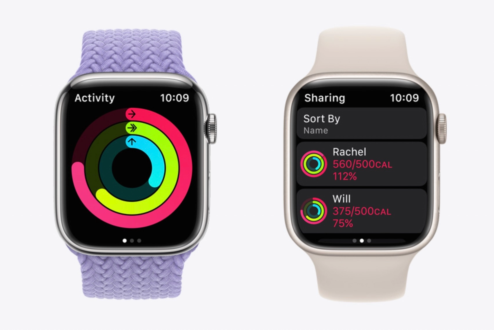 Pomocou Apple Watch SE 2 môžete sledovať dosiahnuté výsledky svojich kamarátov, ktorí sú tou najlepšou motiváciou pre každodennú prácu a úspechy.