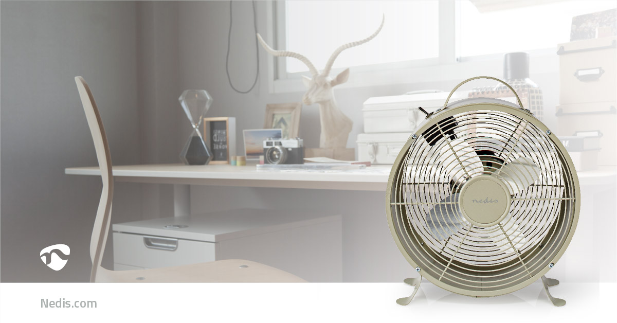 Stolní ventilátor Nedis FNCL10GY20